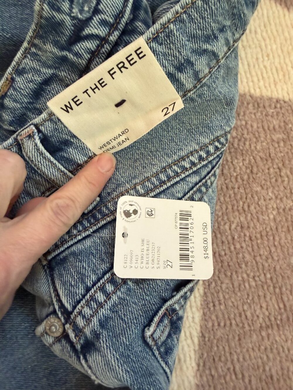 WE THE FREE {NWT} Free People Westward Demi Jeans 27/4 | wide leg baggy denim - Picture 8 of 8